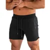 夏のメンズショーツジムフィットネスジョガーズメッシュ通気性クイックドライズカジュアルボディビルの高品質汗ズボン4