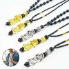 Pixiu hanger ketting lokken rijkdom en geluk charme ketting chinese feng shui faith obsidian stone kralen kettingen G1206