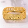 Bangle 24k Dubai 4PCSlot Gold Color Bangles for Women Bride Wedding Etiopian Armband Africa Arab Jewelry Charm Bresslate1047559