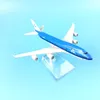 16cm Royal Dutch Boeing 747 modèle d'avion, 1:400 métal moulé sous pression, jouet, cadeaux