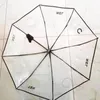 디자이너 태양 그늘 우산 흰색 접는 럭셔리 디자이너 C 비 역 우산 파라솔 방풍 비가 드롭 우산 D2110154Z