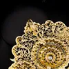 Pins, broches groot formaat Marokkaanse stijl sieraden broche klassieke holle kristal met strass-arabische bruiloft