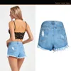 Rippad mikro kvinnors jeans shorts tofsar sexiga sommar damer denim för kvinnor korta kvinnliga spodenki dammskie flicka