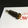 Keychains vintage mässing kinesisk torn nyckelring repet
