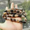 Brins de perles Tasbih pierre d'agates marron naturel grande taille Misbaha hommes perles de prière chapelet musulman 33 perle islamique Eid cadeau Fawn22