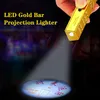 Gold Bullion USB Lightters Lighters Touchsensitive Electronic Illost -Boster Windproof Flimeless5557012