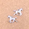 81 stks Antiek Zilver Brons Geplateerd Running Horse Charms Hanger DIY Ketting Armband Bangle Bevindingen 22 * ​​15mm