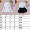 Spring Fall Children's Blouses Baby Bottom Mandarin Collar Shirts Katoen Wit Blouse voor meisjes Mode Teenage Kleding 210622