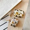 Leopard Shell Marble Case for AirPods Pro Apple Bluetooth Earphone Headset 123 Generation Protective Cover Pendant 8 styles