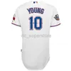 Couture personnalisée Texas 2010 World Series Jersey Collection Hommes Femmes Youth Baseball Jersey XS-6XL