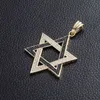 Hip Hop AAA Cubic Zirconia Paved Bling Iced Out Star of David Hexagram Pendants Necklace Male Rapper Jewelry Drop Shipping X0509