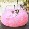 Stoelhoezen Microsuedeeschuim Giant Bean Bag Geheugen Woonkamer Luie Sofa Zachte Cover