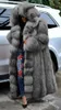 Mode lång vinter huva faux kappa löst tjock varm varm plusstorlek konstgjord päls jacka kvinnor full ärm ytterkläder rockar