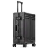 Valises Top qualité en aluminium voyage bagages affaires chariot valise sac Spinner embarquement continuer à rouler 20 24 26 29 pouces 255y