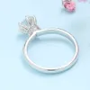 Veryins GRA Certifierad 100% Sterling Silver S925 6 Prong 1ct MoissaniteEngagement Ring för kvinnor Bröllopsgåva Årsdag