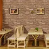 House Decoration 3D PVC Wall Stickers Paper Brick Stone Wallpaper DIY Rustic Effect Self adhesive Home Decor Sticker Living Room 210705