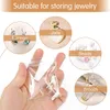 20 stks / partij Transparante PVC Sieraden Pouches Tassen Clear Anti-oxidatie Zip Lock Earring Hanger Ketting Armband Storage Houder