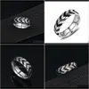 Cluster Jewelryhip Rings Mixed Batch Fashion Oil Dripping Titanium Steel Ring Mens Wheel Hip Hop Trendsetter Points Drop Delivery 2021 Euvr7