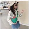 Lovely Children PU Leather Shoulder Bags Cute Rivet Strawberry Baby Girls Coin Purse Messenger Bag Kids Small Wallet Handbags