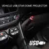 Car Roof Projection Light USB Portable Star Night Lights Adjustable LED Galaxy Atmosphere Lighting Interior Projector Lamp For Ceiling Bedroom Party