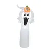 Disfraz de decoración de Halloween, pequeña calabaza fantasma brillante con luz blanca, árbol de fantasmas, decoraciones inflables para jardín, inflables m291V