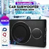 800W 8 "Bluetooth Car Amplifier Car Audio Slim Seat Active Subwoofer베이스 스피커 자동 우퍼 음악 플레이어