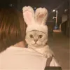 Mignon chat couvre-chef secondes changement lapin, Festival jouer chapeau pour animaux de compagnie oreilles de lapin accessoires de Performance drôle