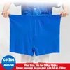 4 pçs / lote de roupa de algodão de homem de algodão para homens calcinha macho macho solta Respirável Plus Size Boxer Shorts Homens Underwear H1214