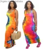 Kobiety Długa Sukienka Solid Color Tie Dye Krótki Rękaw Casual Body Spódnica Sexy U Neck Big Huśtawka Moda Drukowane Bez Rękawów Maxi Dresses 859