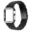 Bands Watch Diamond Case Resin Sangle pour Watch Series 6 5 4 4 SE Bands Bracelet Bracelet Band Iwatch Watchband Smart Accessories 240308