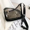 Mode kvinna handväska transparent pvc purse kvinnor axelväskor gelé stor strand simma väska för tjejer stor shopping tote