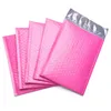 100Pc Bubble Mailers Enveloppes Rembourrées Doublées Poly Mailer Self Seal Rose Enveloppe D'expédition Étanche bulle express Mailing Bag 549 V2