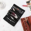 Jewelry Pouches, Bags Travel Jewellery Roll Organizer Rolling-up Necklaces Earrings Rings Storage Holder For Daily Holiday Vocation Wearing