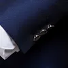 2019 Ny mörkblå kostym Business Casual Suit Koreansk version av den smala bästa brudgummen giftig kostym x0909