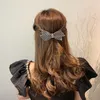 Coreano Cristal Bowknot Hairpin Grande Bow Cabelo Clipes Barrettes Template Clip Cristais Ins Personalidade High-end Hairs Jóias Artefato Artifacto Acessórios