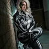 3d tryckt kvinnlig vuxen barn svart symbiot cosplay kostym halloween party girls kvinna superhero zentai bodysuit