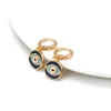 S2231B Fashion Jewelry Evil Eye Hoop Dingle Earrings Blue Eyar Earring