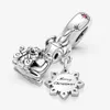 100% 925 Sterling Silver Cute Fawn Ciondola Charm Fit Pandora Charms europei originali Bracciale Moda Donna Fidanzamento di nozze Accessori per gioielli
