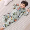 Combinaison pour enfants Pyjamas Vêtements pour bébés filles garçons enfants dessin animé animal vêtements de nuit unisexe cosplay pyjama hiver service à domicile 211130