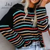 kolorowe luźne swetry