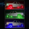 4 adet RGB Araba Hub Lamba Tekerlek Ile Uygulama Kontrolü Ile LED Şerit Çok Renkli Neon Aydınlatma BMW Evrensel Dekoratif Ortam Işık Kiti