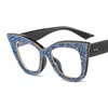 Retro Sexy Cat Eye Brillen mit Box, übergroße Strass-Sonnenbrille, UV-Linse, Outdoor-Schutz, Sonnenbrille, exquisite Urlaubsbrille