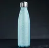 17oz cola flaskor glitter dubbel vägg rostfritt stål sport cup flash glitter beläggning termos isolerad metallvattenmugg