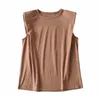 Stylish O-neck sleeveless Women Blouses Casual Streetwear Summer Female Tank Tops Chic Ladies Party Club Wear 210430