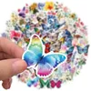 100 Stück-Pack Cartoon Natur niedlich Schmetterling Blume Aufkleber Großhandel Vinyl Aufkleber wasserdicht Laptops Auto Scrapbooking Gitarren Box Skateboard JDM Gepäck Aufkleber