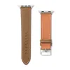 Apple Iwatch Erie를위한 Fahion Deigner Watchband 함정 시계 밴드 42mm 38mm 40mm 41mm 44mm 45mm 문자 인쇄 가죽 팔찌 시계