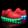 Grootte 25-37 Kinderen LED-schoenen Gloeiende Sneakers Kid Krasovki met achtergrondverlichting USB Licht omhoog Schoenen Lichtgevende Sneakers voor Jongens Meisjes 211022
