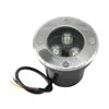 Outdoor 3x3W DC 12V LED LED Podziemne lampy krajobrazowe Light 9W Hartowane szkło IP67 Wodoodporne