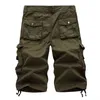 Tactique Camouflage Camo Cargo Shorts Hommes Hommes Casual Shorts Homme Lâche Travail Shorts Homme Militaire Pantalon Court 3040 210322