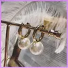 Cute Retro Pearl Earrings Women Fashion Earring Designers Jewelry Mens For Gifts Designer Ear Studs Gold Round Earring D219086F